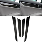 4 PCS Car Carbon Fiber Inner Door Panel Decorative Sticker for Mercedes-Benz W204 2007-2013, Inner Door Panel