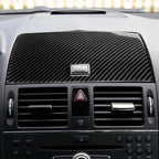 Car Carbon Fiber Console Navigation Panel Decorative Sticker for Mercedes-Benz W204 C Class 2007-2010, Console Navigation