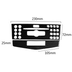 Car Carbon Fiber Center Console Panel Decorative Sticker for Mercedes-Benz W204 C Class 2007-2010, Center Console (C)