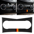 Car German Flag Carbon Fiber Air Conditioning Panel Decorative Sticker for Mercedes-Benz W204 C Class 2007-2010, Air Conditioning (German Flag)