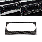 Car Carbon Fiber Air Conditioning Knob Control Panel Decorative Sticker for Mercedes-Benz W204 C Class 2011-2013, Air Conditioning Knob (German Flag)