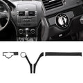 3 PCS Car Carbon Fiber Headlights Frame Decorative Sticker for Mercedes-Benz W204 C Class 2007-2010, Left Drive, Headlights Frame