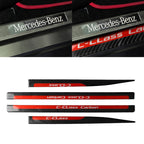 4 PCS Car Carbon Fiber Threshold Decorative Sticker for Mercedes-Benz W204 C Class 2007-2013, Threshold