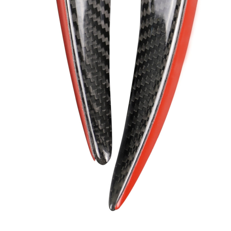 4 PCS Universal Car Carbon Fiber Front Air Knife Decorative Sticker, 4 in 1 Front Air Knife