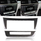 Car Carbon Fiber Central Control CD Panel Decorative Sticker for Mercedes-Benz W204 2011-2013 7-buttons, Central Control CD Panel