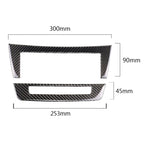 Car Carbon Fiber Central Control CD Panel Decorative Sticker for Mercedes-Benz W204 2011-2013 7-buttons, Central Control CD Panel
