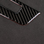 Car Carbon Fiber Central Control CD Panel Decorative Sticker for Mercedes-Benz W204 2011-2013 7-buttons, Central Control CD Panel