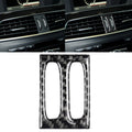 Car Carbon Fiber Intermediate Air Outlet Panel Decorative Sticker for Mercedes-Benz W204 2011-2013, Intermediate Air Outlet