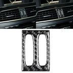 Car Carbon Fiber Intermediate Air Outlet Panel Decorative Sticker for Mercedes-Benz W204 2011-2013, Intermediate Air Outlet