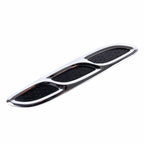 2PCS V-623 JDM Style Plastic Decorative Air Flow Intake Turbo Bonnet Hood Side Vent Cover With Self-adhesive Stick, V-623