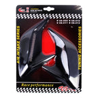 2PCS Plastic Decorative Air Flow Intake Turbo Bonnet Hood Side Vent Grille Cover With Self-adhesive Sticker