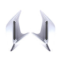 2PCS Plastic Decorative Air Flow Intake Turbo Bonnet Hood Side Vent Grille Cover With Self-adhesive Sticker