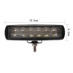6 inch 18W 6000K IP68 8D Car Boat Marine Work Lights Spotlight LED Bulbs, DC 10-30V, 18W