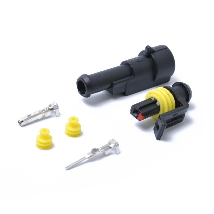 10 Sets 1 Pin Way Sealed Waterproof Electrical Wire Connector Plug Terminal Car Auto Set, A0311