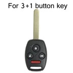 Replacement Non-embryo Car Key Case for HONDA 3 + 1 Button Car Keys, without Battery, 3+1