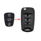 Replacement 3 Buttons Silicone Pad for Hyundai / Kia Car Key Shell, without Battery, For Hyundai / Kia 3 Buttons with Word