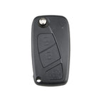 For FIAT Car Keys Replacement 3 Buttons Car Key Case with Side Battery Holder, Black, Blue