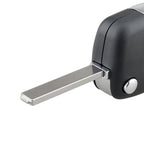 For PEUGEOT Car Keys Replacement 2 Buttons Car Key Case with Holder, without Grooved, 2 Buttons without Grooved