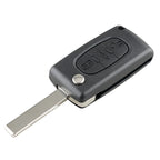 For PEUGEOT Car Keys Replacement 3 Buttons Car Key Case with Grooved, without Holder, For PEUGEOT