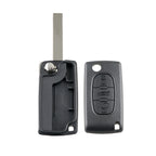 For PEUGEOT Car Keys Replacement 3 Buttons Car Key Case with Grooved, without Holder, For PEUGEOT
