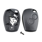 For RENAULT Clio / Megane / Laguna / Kangoo Car Keys Replacement 2 Buttons Car Key Case with 206 Socket, without Blade, For RENAULT Clio with 206 Socket