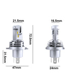 2 PCS M3 H4 DC9-32V / 17W / 6500K / 2000LM IP68 Car LED Headlight Lamps, H4
