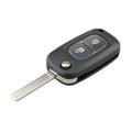 For RENAULT Clio / Megane / Kangoo / Modus Car Keys Replacement 2 Buttons Car Key Case with Foldable Key Blade, For RENAULT Clio 2 Buttons