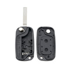 For RENAULT Clio / Megane / Kangoo / Modus Car Keys Replacement 2 Buttons Car Key Case with Foldable Key Blade, For RENAULT Clio 2 Buttons