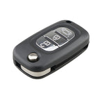 For RENAULT Clio / Megane / Kangoo / Modus Car Keys Replacement 3 Buttons Car Key Case with Foldable Key Blade, For RENAULT Clio 3 Buttons