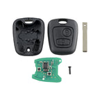 For PEUGEOT 206 / 307 2 Buttons Intelligent Remote Control Car Key with Integrated Chip & Battery, without Grooved, Frequency: 433MHz, For PEUGEOT 206 / 307