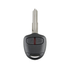 For MITSUBISHI 2 Buttons Intelligent Remote Control Car Key with 46 Chip & Battery & Left Slot, Frequency: 433MHz, For MITSUBISHI(Left)