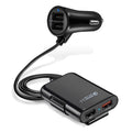 HMQ-C801 1.8m 8A Max 4 Ports USB Car Charger with Extending USB HUB for Front & Back Seat Charging, HMQ-C801