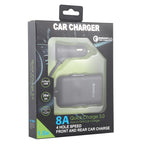 HMQ-C801 1.8m 8A Max 4 Ports USB Car Charger with Extending USB HUB for Front & Back Seat Charging, HMQ-C801