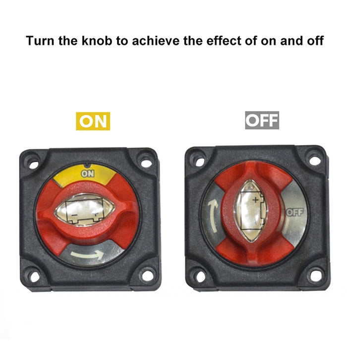 Car Auto RV Marine Boat Battery Selector Isolator Disconnect Rotary Switch Cut, A1201