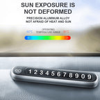 Hidden Number Metal Car Temporary Parking Number Plate Parking Card, Parking Card (Grey), Parking Card (Gold), Parking Card(Silver)