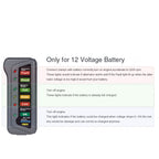 TIROL T16897 12V Auto Car Digital Battery Alternator Tester 6 LED Lights Display, TIROL T16897