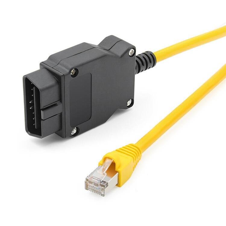 OBD Plug Adapter for BMW Enet Ethernet to OBD 2 Interface, OBD Plug Adapter