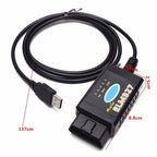 ELM327 Interface USB OBDII Auto Diagnostic Scanner Tool with Switch, Auto Diagnostic Scanner