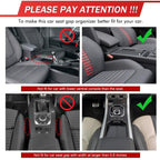 Car Multi-functional Co-pilot Seat Console PU Leather Box Cigarette Lighter Charging Pocket Cup Holder Seat Gap Side Storage Box, Co-pilot Seat