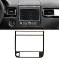 Car Carbon Fiber Navigation Panel Decorative Sticker for Volkswagen Touareg, Navigation Panel
