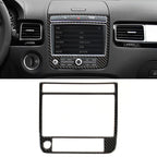 Car Carbon Fiber Navigation Panel Decorative Sticker for Volkswagen Touareg, Navigation Panel