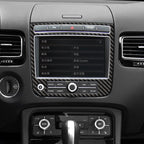 Car Carbon Fiber Navigation Panel Decorative Sticker for Volkswagen Touareg, Navigation Panel