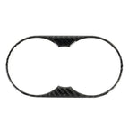 Car Carbon Fiber Rear Armrest Water Cup Holder Panel Decorative Sticker for Volkswagen Touareg, Rear Armrest Water Cup Holder