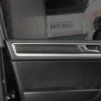 4 PCS Car Carbon Fiber Door Panel Decorative Sticker for Volkswagen Touareg, Door Panel