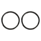 2 PCS Car Carbon Fiber Instrument Panel Air Outlet Decorative Sticker for Volkswagen Touareg, Instrument Panel Air Outlet