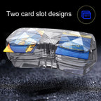 Car Multi-functional Glasses Case Sunglasses Storage Holder with Card Slot, Diamond Style, Diamond Style (Transparent), Diamond Style (Black), Diamond Style (Pink), Diamond Style (Beige)
