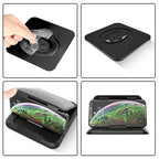Car Carbon Fiber Texture Silicon Mobile Phone Holder for 3.5-6.8 inches Cellphone, Phone Holder for 3.5-6.8 inches Cellphone