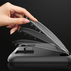 Car Carbon Fiber Texture Silicon Mobile Phone Holder for 3.5-6.8 inches Cellphone, Phone Holder for 3.5-6.8 inches Cellphone