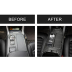 5 PCS Car Carbon Fiber Gearshift Panel Decorative Sticker for Ford New Mondeo, Gearshift Panel