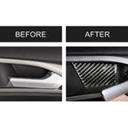 4 PCS Car Carbon Fiber Door Inner Handle Wrist Panel Decorative Sticker for Ford New Mondeo, Door Inner Handle Wrist